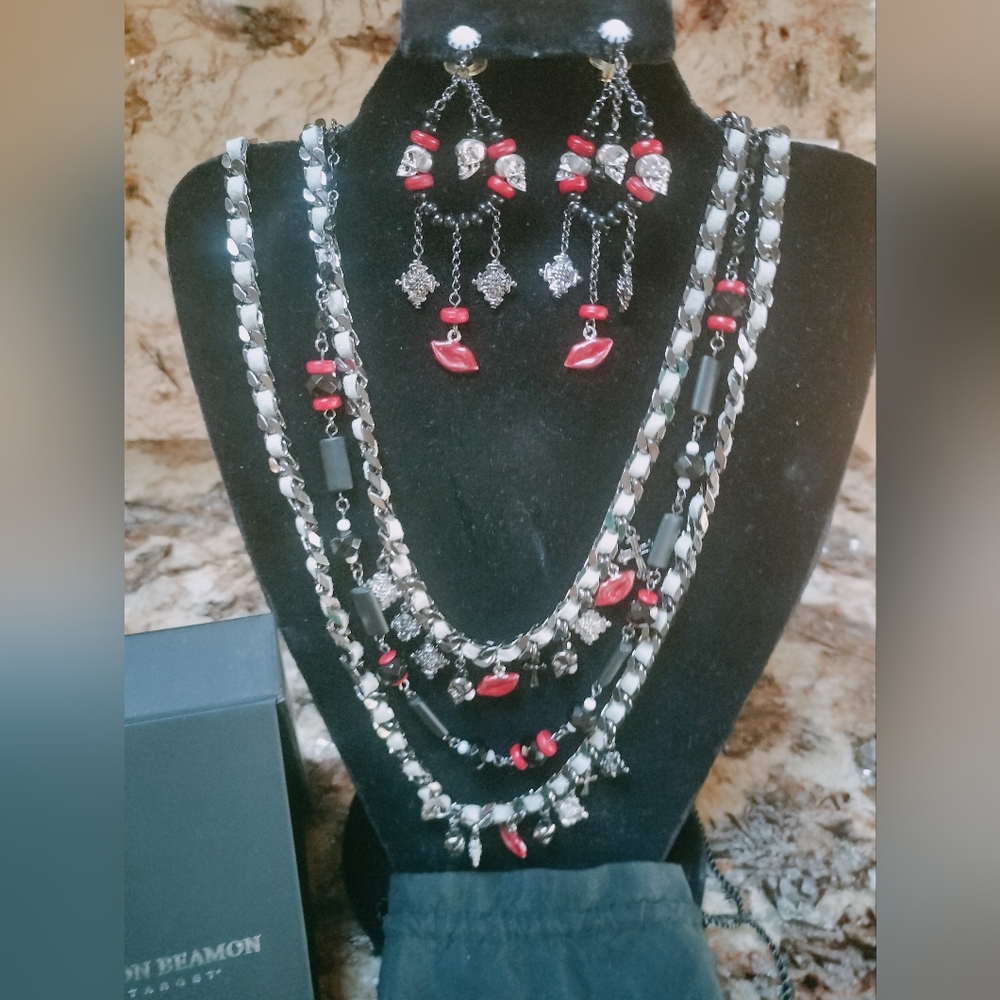 Erickson Beamon for target necklace and earring set.